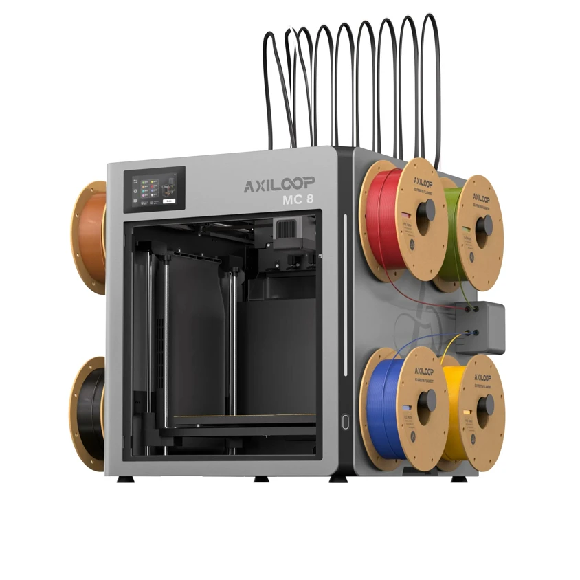 AxiLoop presenta MC8 e MC8 Pro, stampanti 3D con otto testine